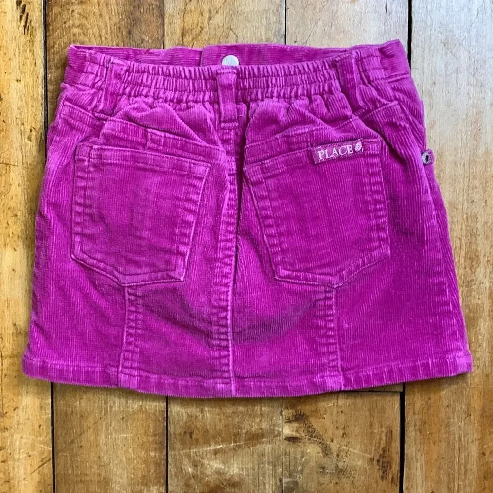 Childrens place skirt 18 months corduroy fuschia purple spring cotton Valentines